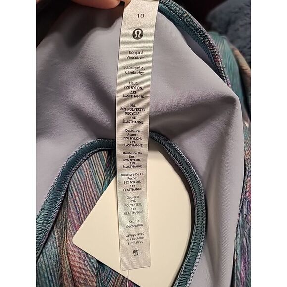 Lululemon Everlux Short-Lined Tennis Tank Dress 6" 'Pixel Diffuse Multi | 10 NWT - Picture 10 of 15
